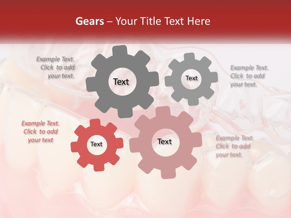 A Tooth With Gums And Gums On It PowerPoint Template