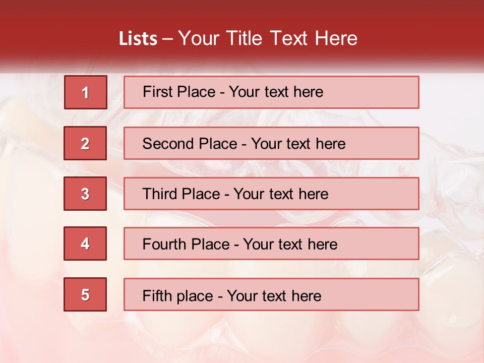 A Tooth With Gums And Gums On It PowerPoint Template