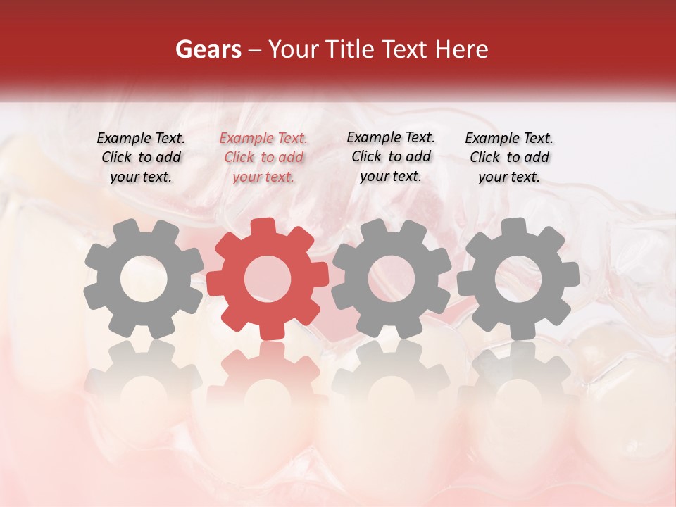 A Tooth With Gums And Gums On It PowerPoint Template