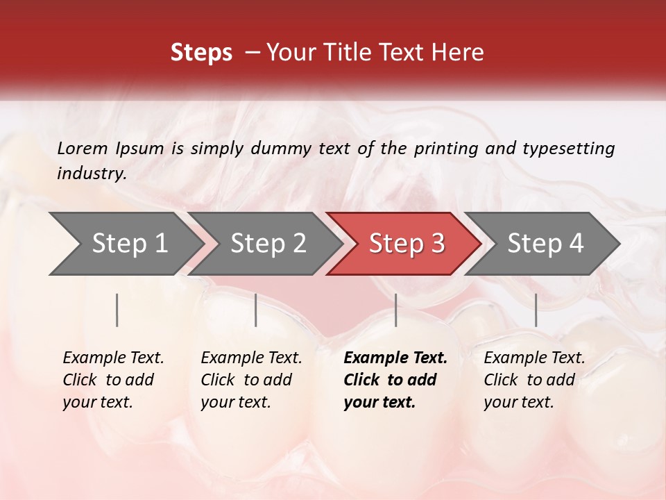 A Tooth With Gums And Gums On It PowerPoint Template