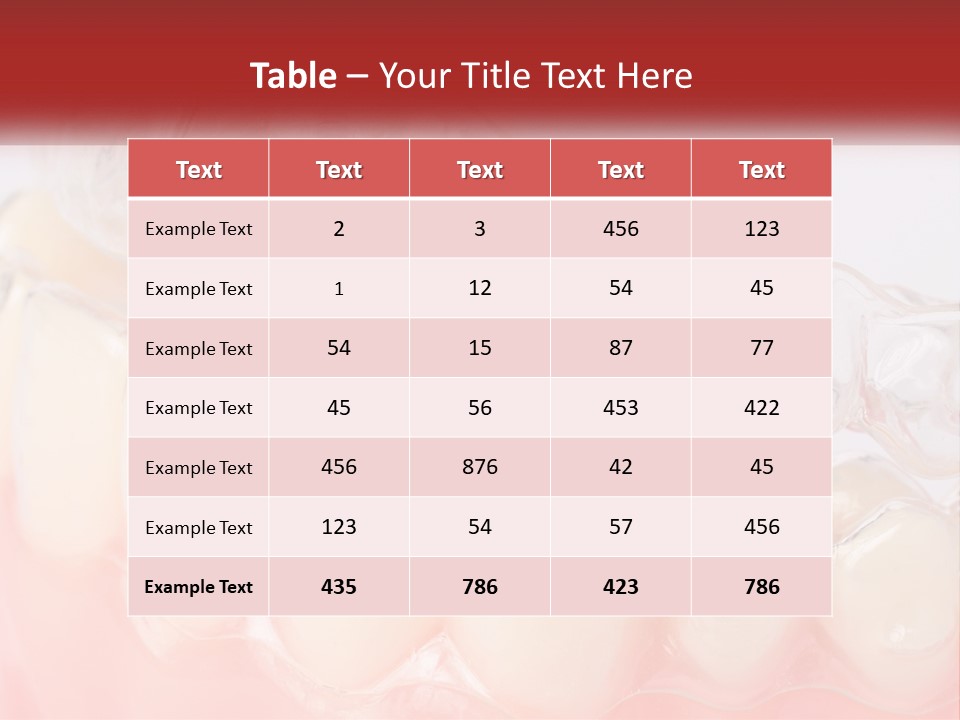 A Tooth With Gums And Gums On It PowerPoint Template