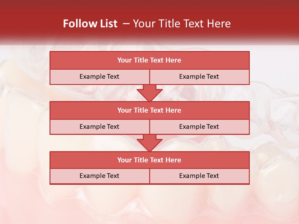 A Tooth With Gums And Gums On It PowerPoint Template