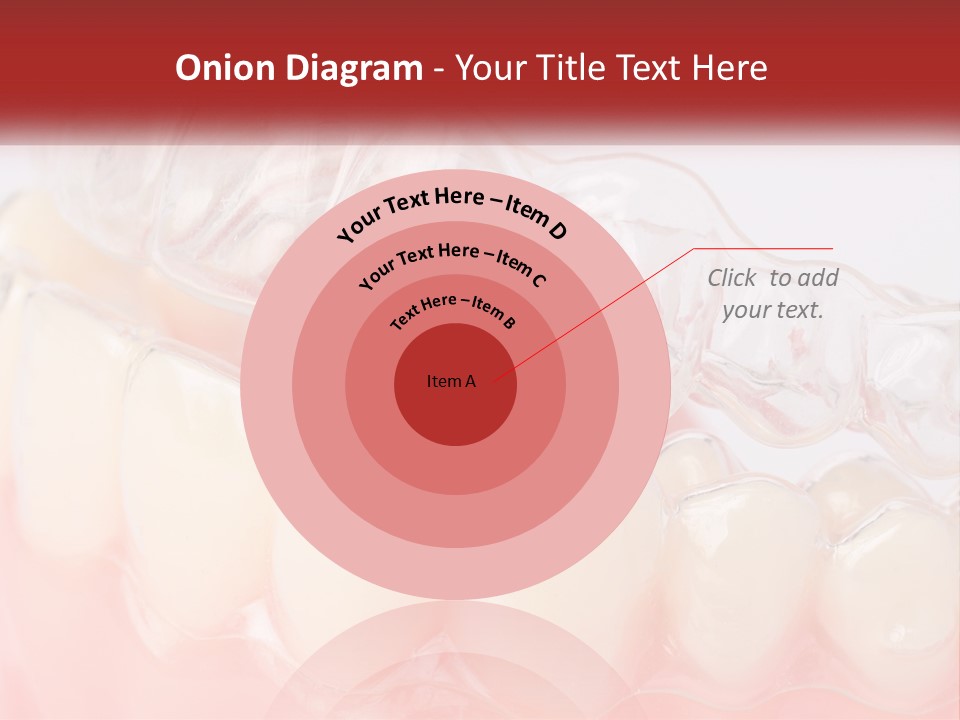 A Tooth With Gums And Gums On It PowerPoint Template