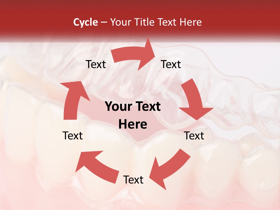 A Tooth With Gums And Gums On It PowerPoint Template