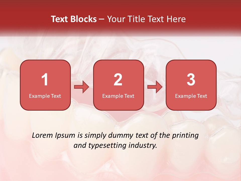 A Tooth With Gums And Gums On It PowerPoint Template