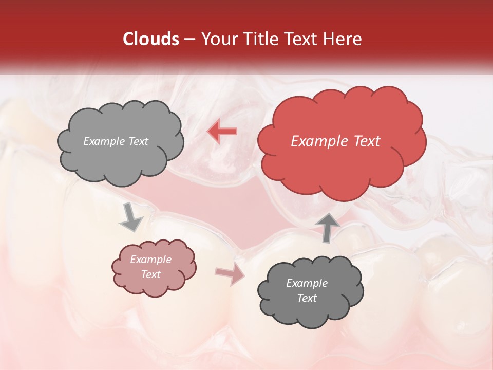A Tooth With Gums And Gums On It PowerPoint Template