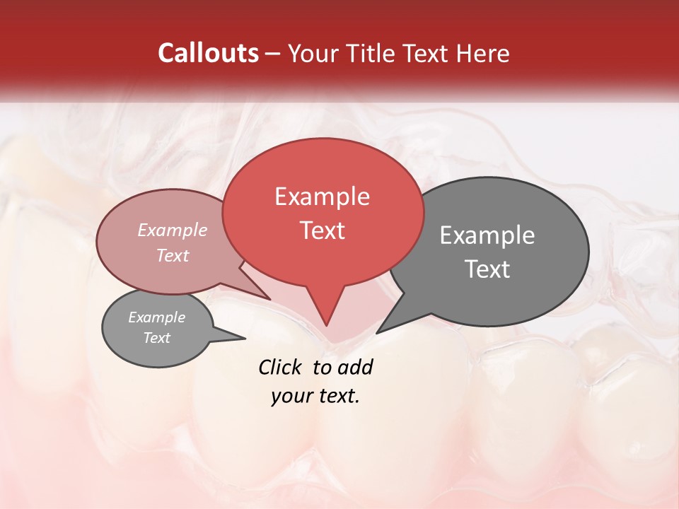 A Tooth With Gums And Gums On It PowerPoint Template