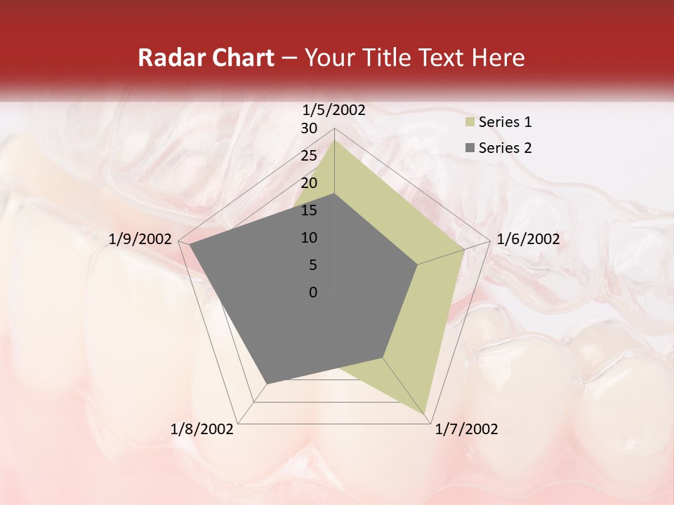 A Tooth With Gums And Gums On It PowerPoint Template
