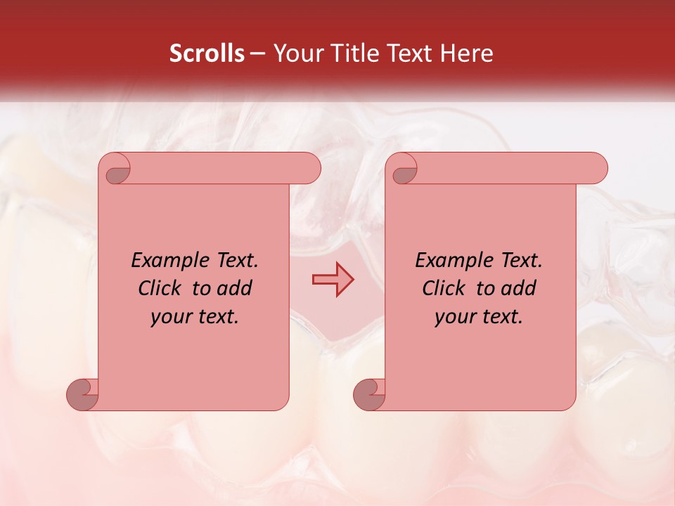 A Tooth With Gums And Gums On It PowerPoint Template