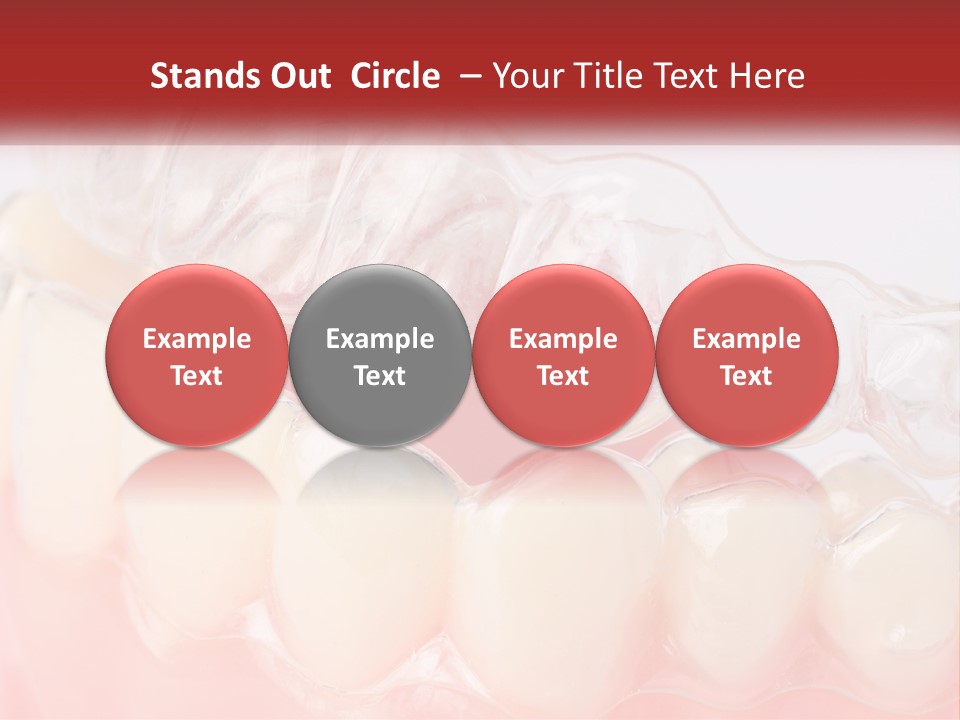 A Tooth With Gums And Gums On It PowerPoint Template