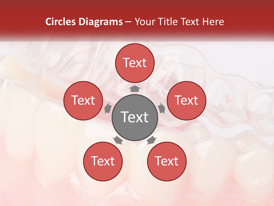 A Tooth With Gums And Gums On It PowerPoint Template