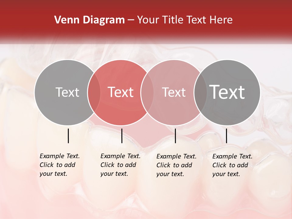 A Tooth With Gums And Gums On It PowerPoint Template