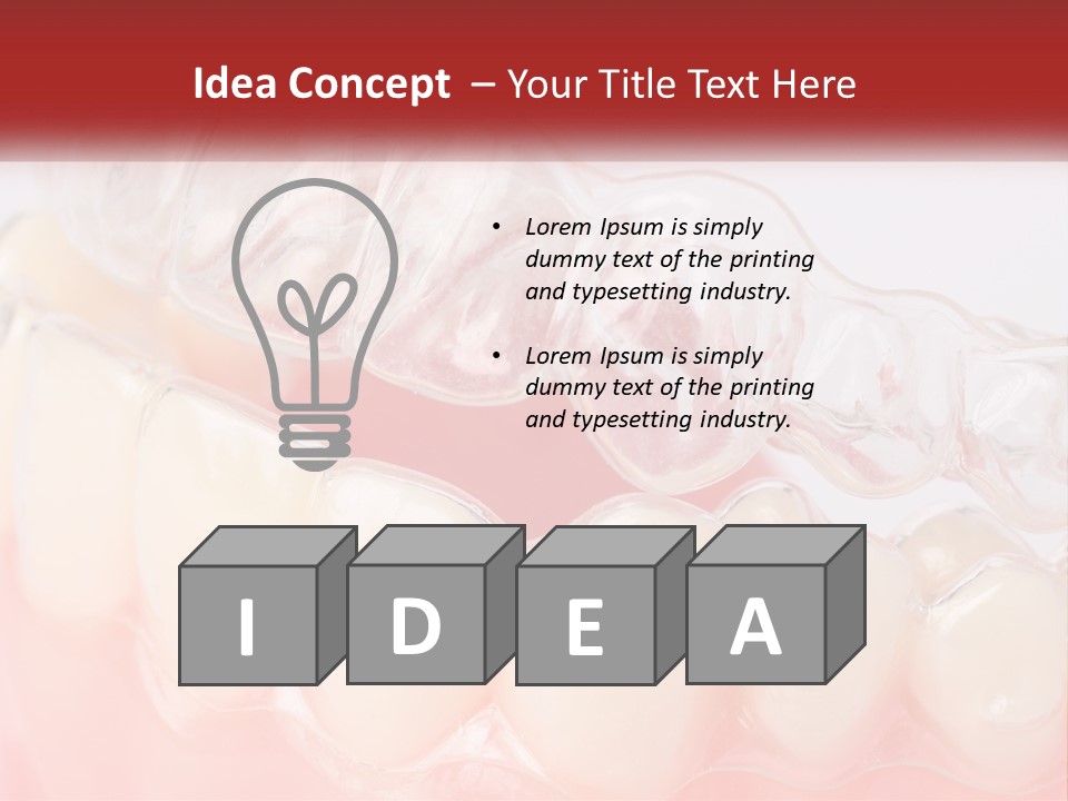 A Tooth With Gums And Gums On It PowerPoint Template