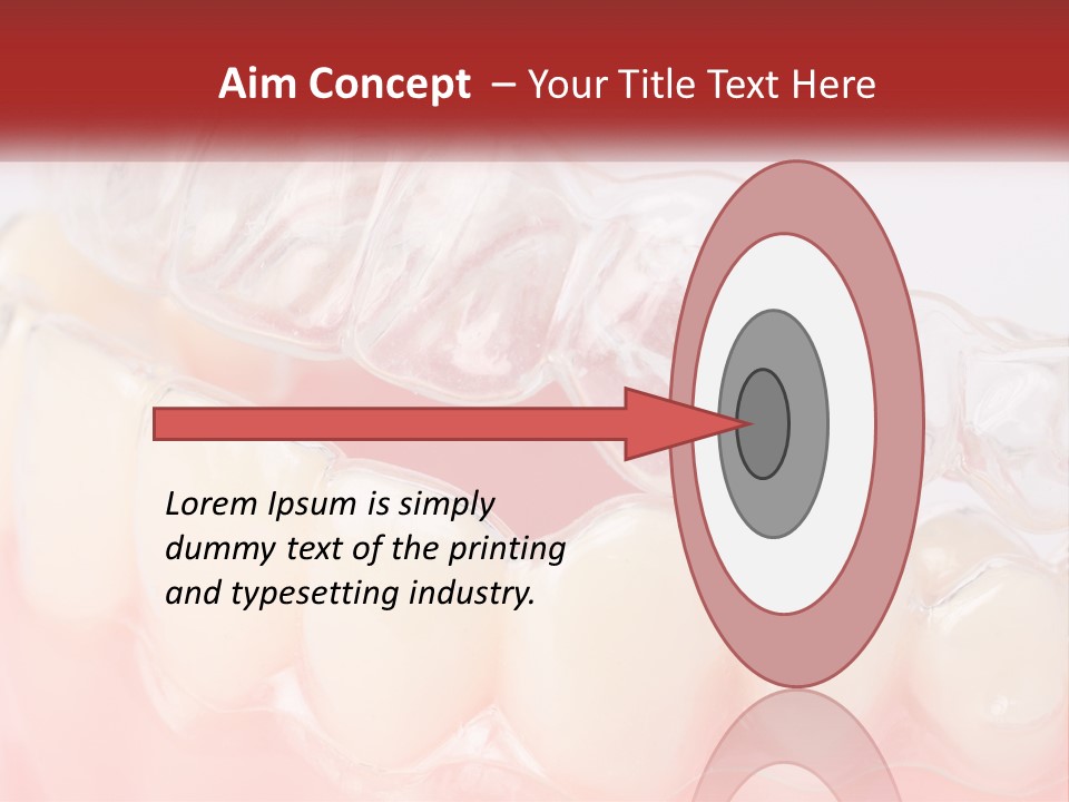 A Tooth With Gums And Gums On It PowerPoint Template