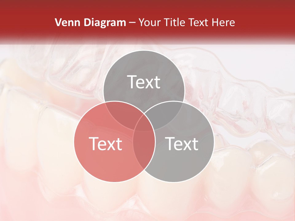 A Tooth With Gums And Gums On It PowerPoint Template