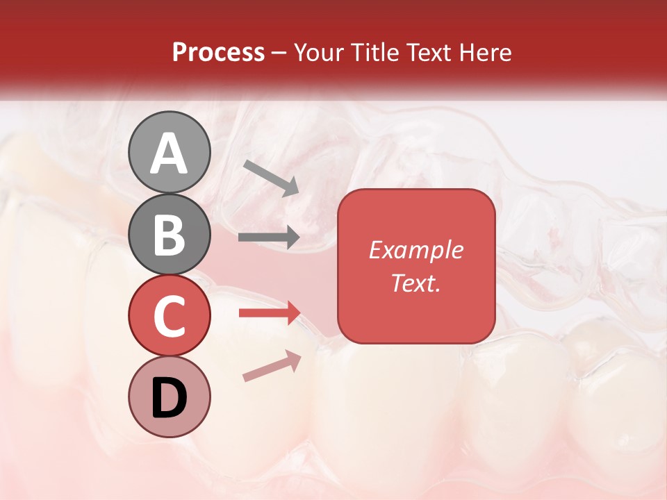 A Tooth With Gums And Gums On It PowerPoint Template