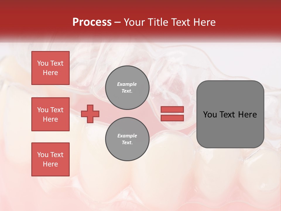 A Tooth With Gums And Gums On It PowerPoint Template
