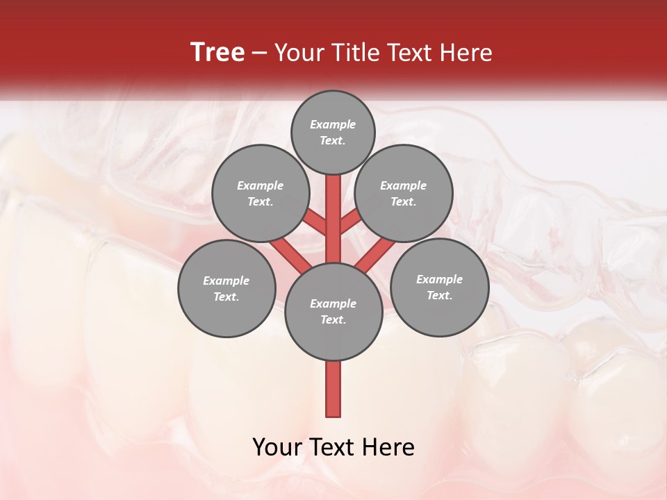 A Tooth With Gums And Gums On It PowerPoint Template