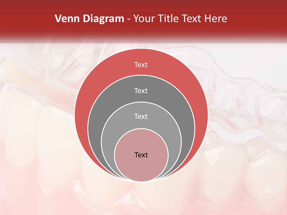 A Tooth With Gums And Gums On It PowerPoint Template
