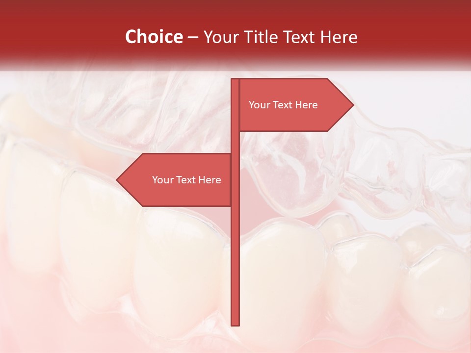 A Tooth With Gums And Gums On It PowerPoint Template