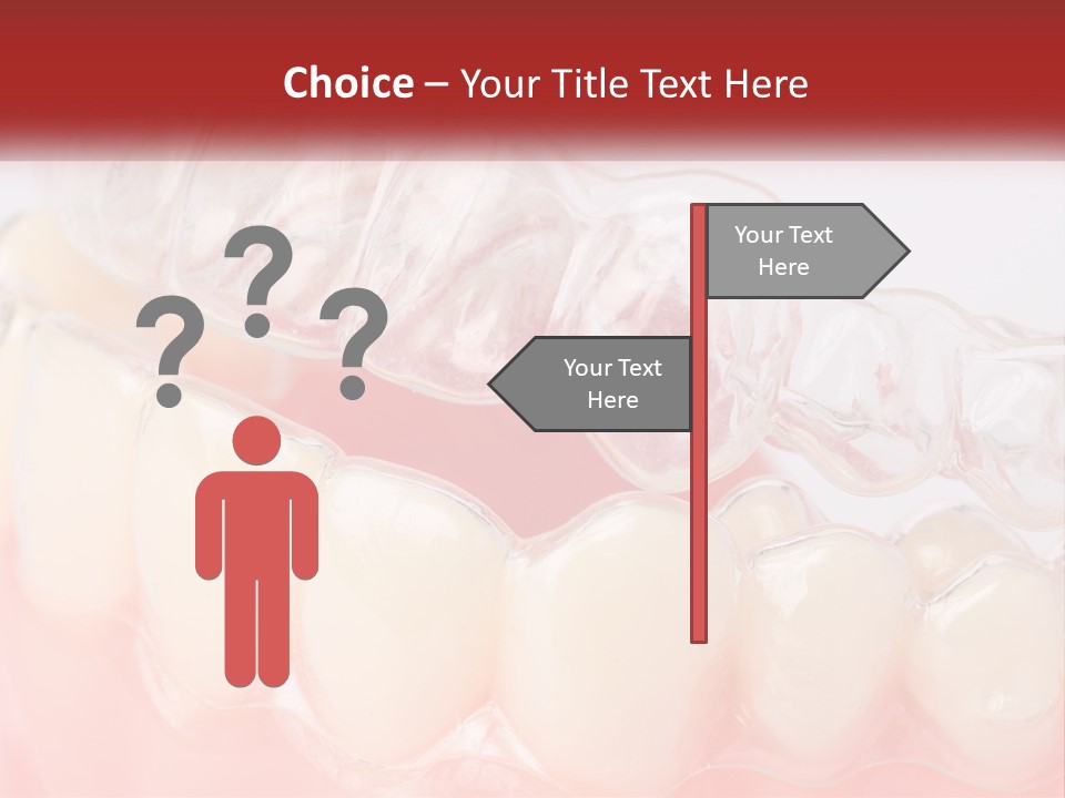 A Tooth With Gums And Gums On It PowerPoint Template