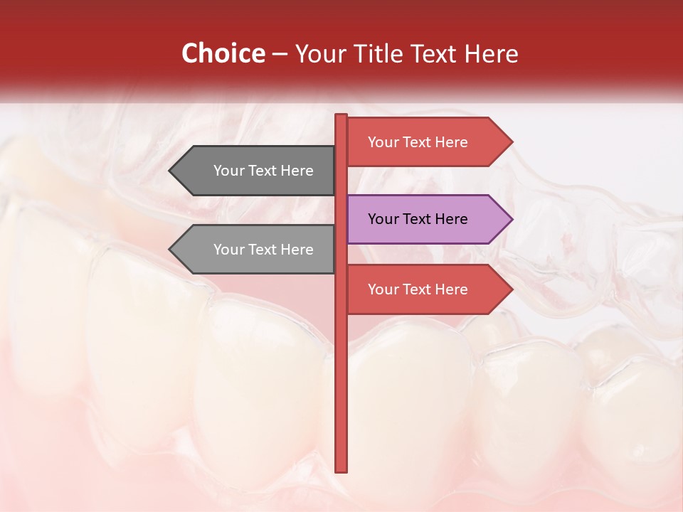 A Tooth With Gums And Gums On It PowerPoint Template