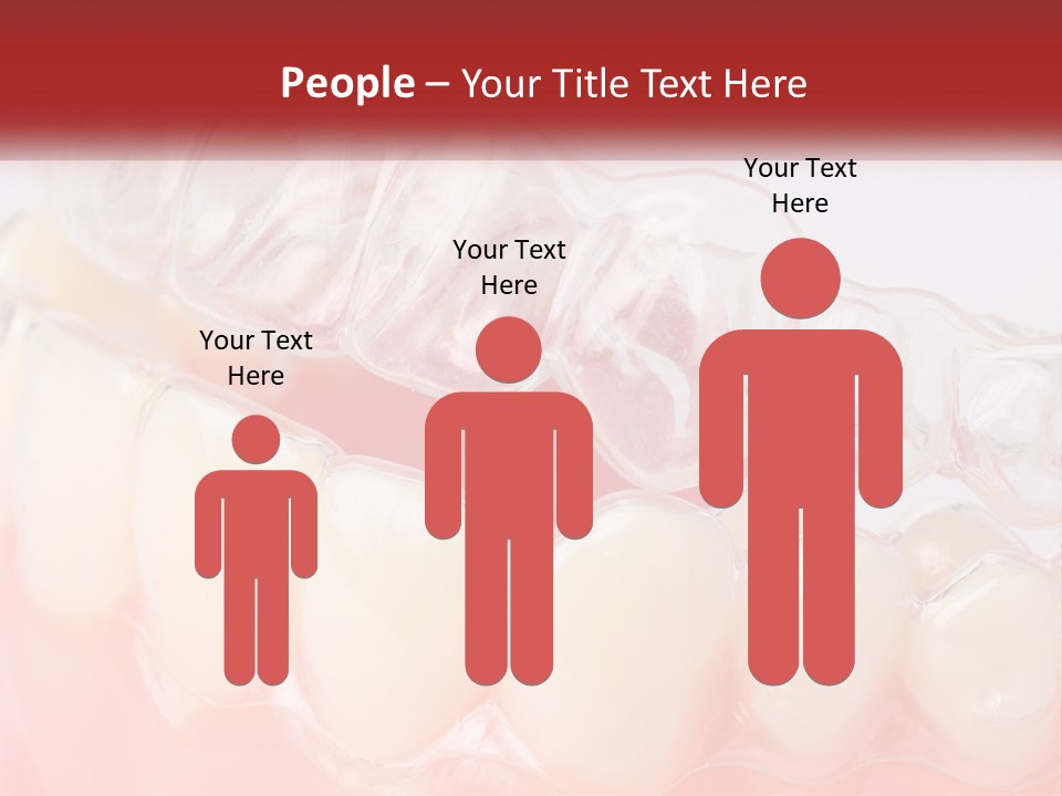 A Tooth With Gums And Gums On It PowerPoint Template