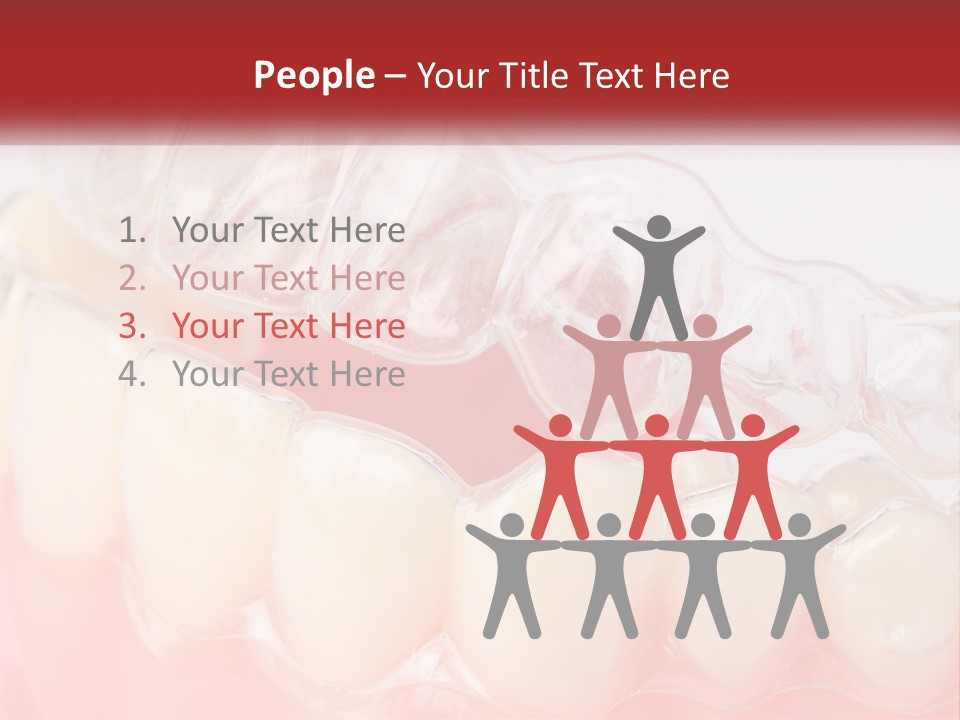 A Tooth With Gums And Gums On It PowerPoint Template