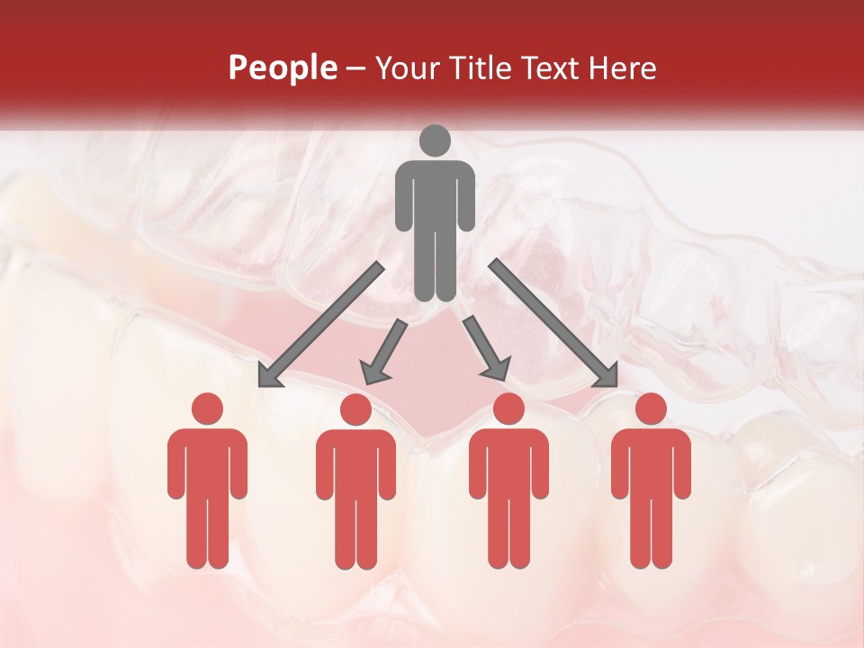 A Tooth With Gums And Gums On It PowerPoint Template