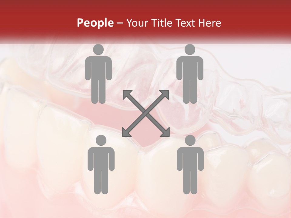 A Tooth With Gums And Gums On It PowerPoint Template