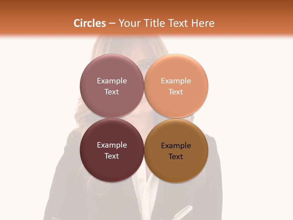 A Woman In A Business Suit Writing On A Clipboard PowerPoint Template