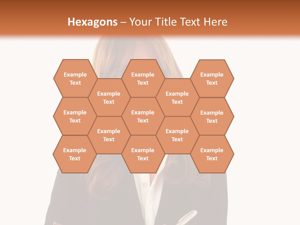A Woman In A Business Suit Writing On A Clipboard PowerPoint Template