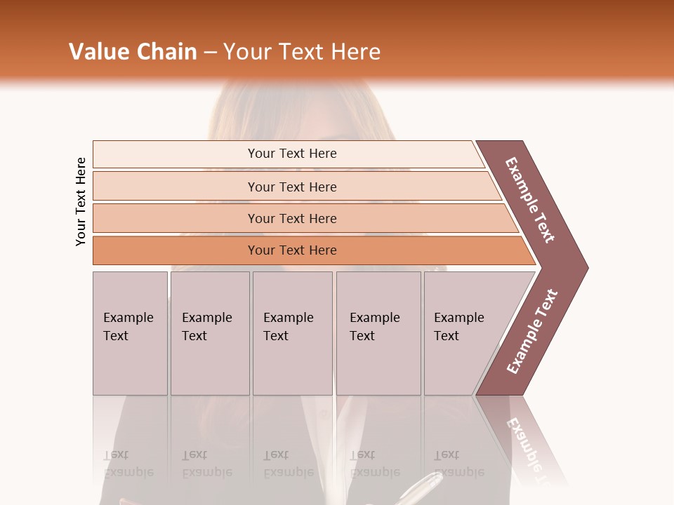 A Woman In A Business Suit Writing On A Clipboard PowerPoint Template