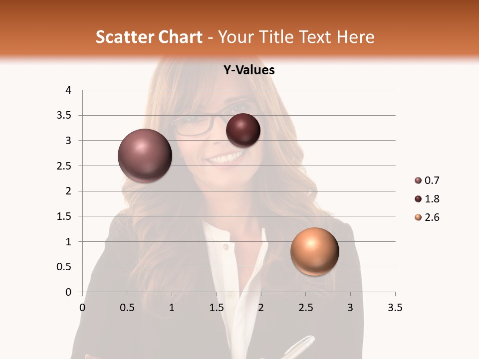 A Woman In A Business Suit Writing On A Clipboard PowerPoint Template