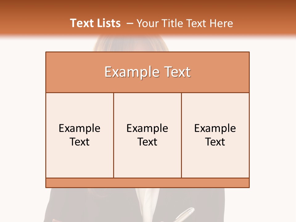 A Woman In A Business Suit Writing On A Clipboard PowerPoint Template