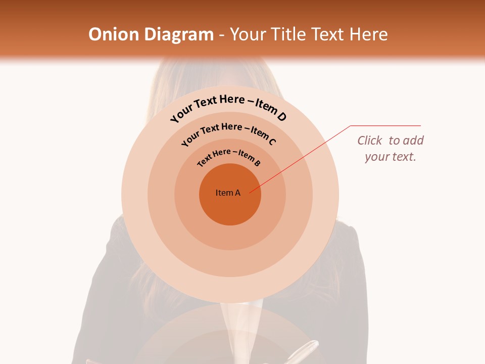 A Woman In A Business Suit Writing On A Clipboard PowerPoint Template