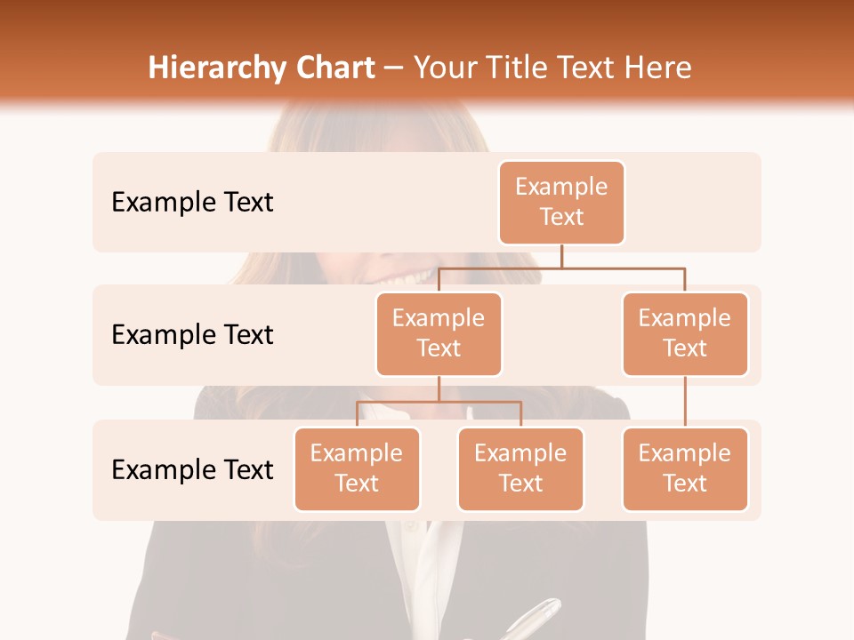 A Woman In A Business Suit Writing On A Clipboard PowerPoint Template