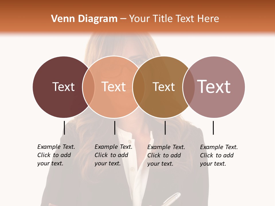 A Woman In A Business Suit Writing On A Clipboard PowerPoint Template