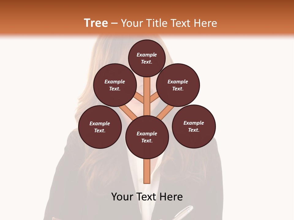 A Woman In A Business Suit Writing On A Clipboard PowerPoint Template