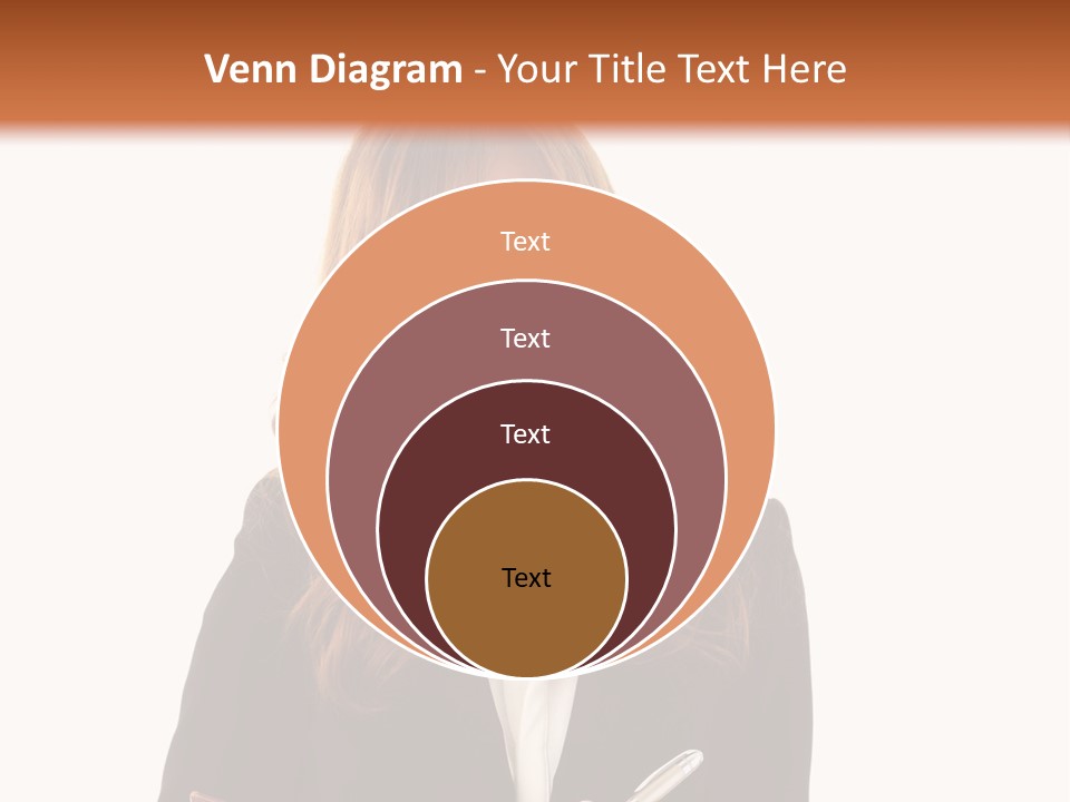 A Woman In A Business Suit Writing On A Clipboard PowerPoint Template