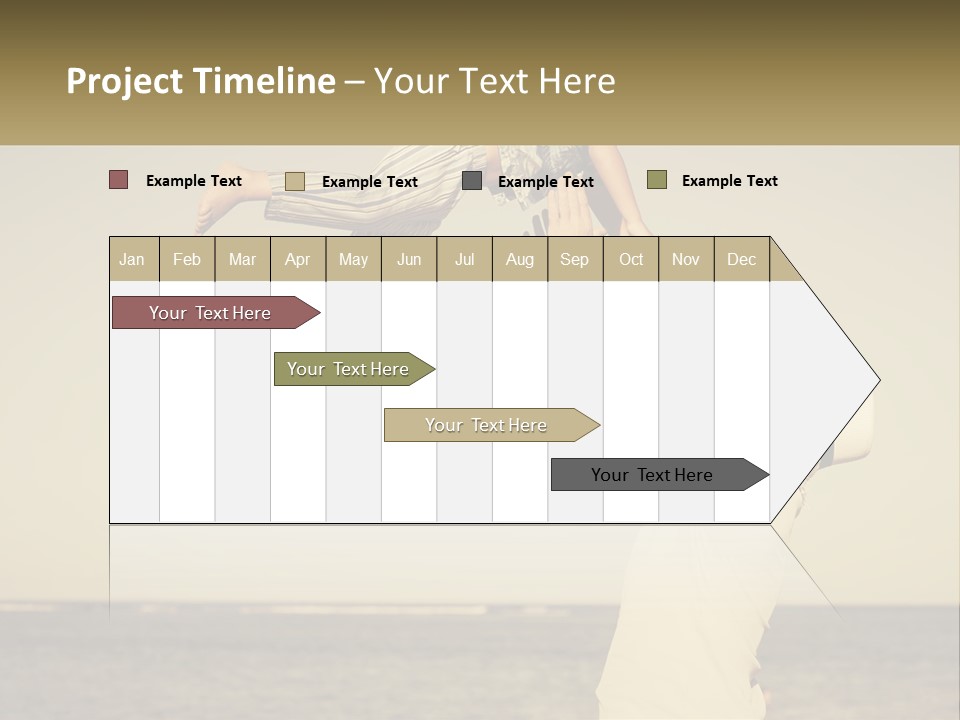 A Man Holding A Child Up In The Air PowerPoint Template