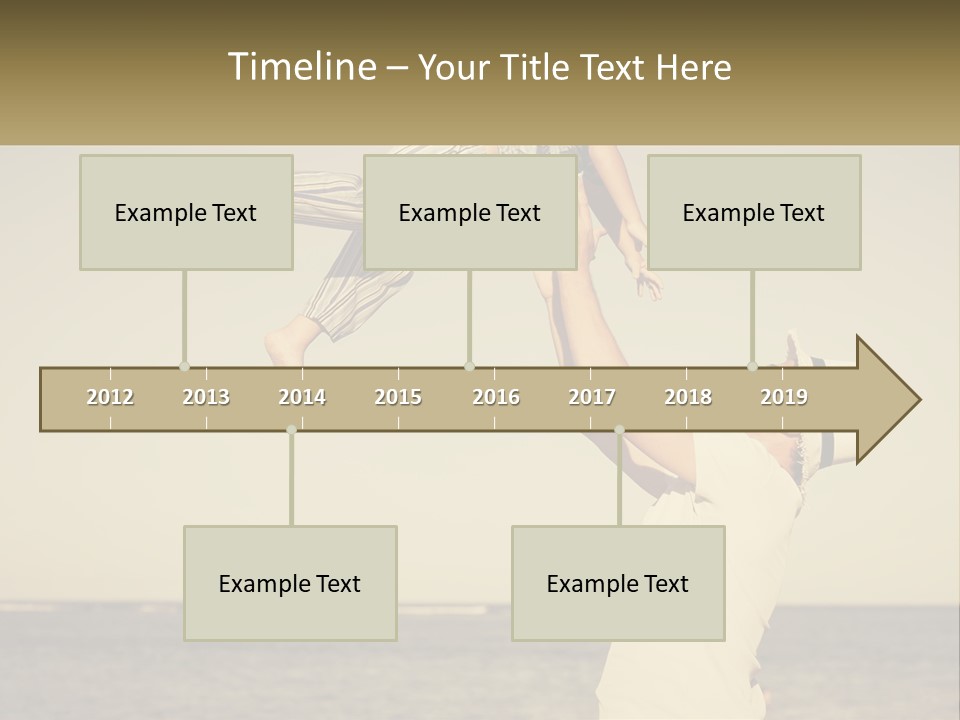 A Man Holding A Child Up In The Air PowerPoint Template