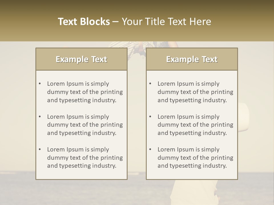 A Man Holding A Child Up In The Air PowerPoint Template