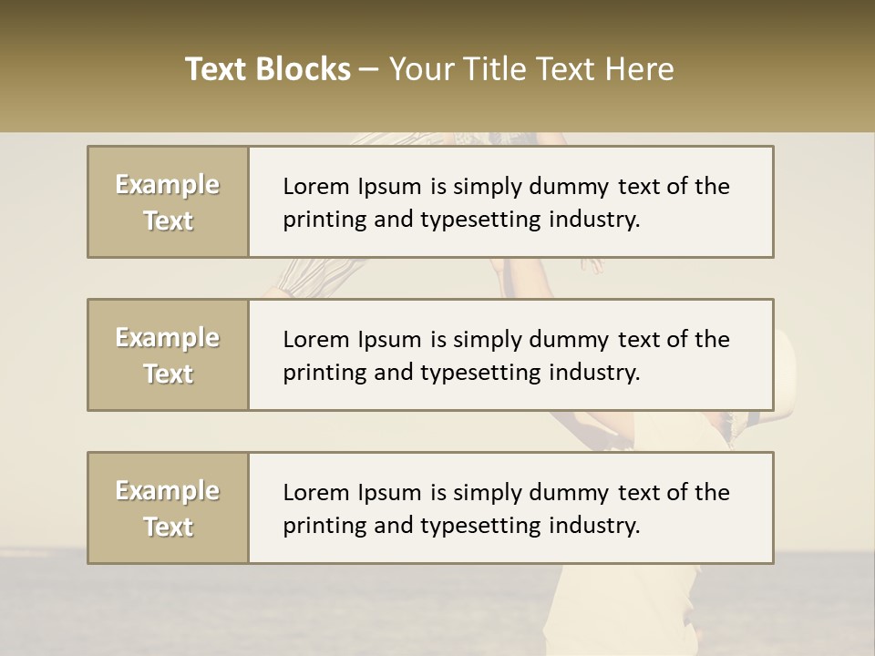 A Man Holding A Child Up In The Air PowerPoint Template