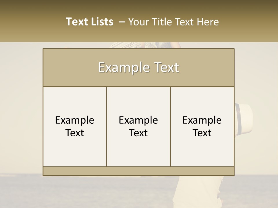 A Man Holding A Child Up In The Air PowerPoint Template