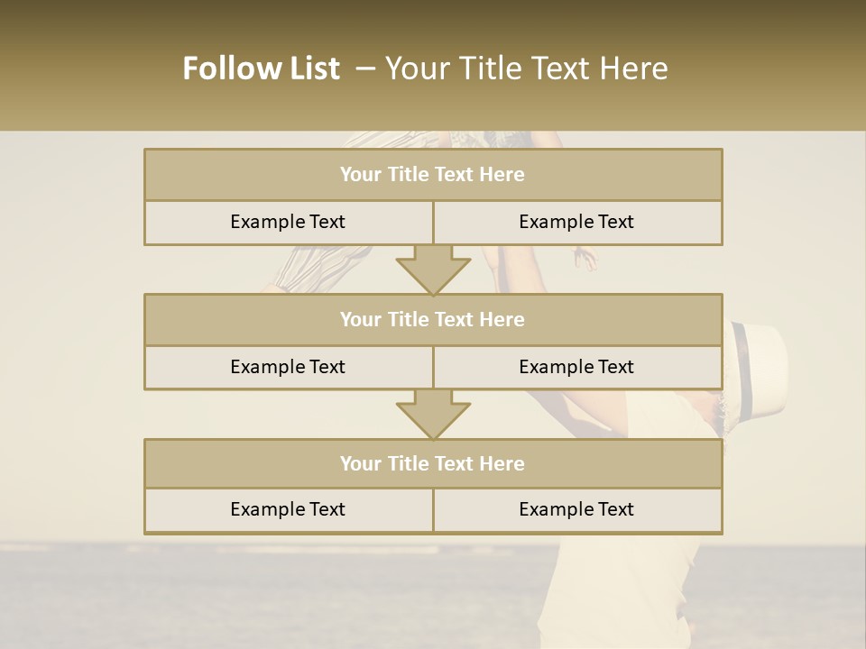 A Man Holding A Child Up In The Air PowerPoint Template