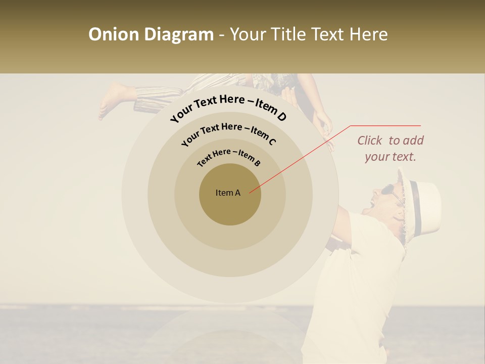 A Man Holding A Child Up In The Air PowerPoint Template