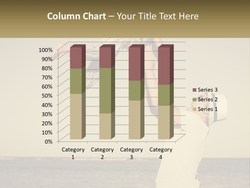 A Man Holding A Child Up In The Air PowerPoint Template