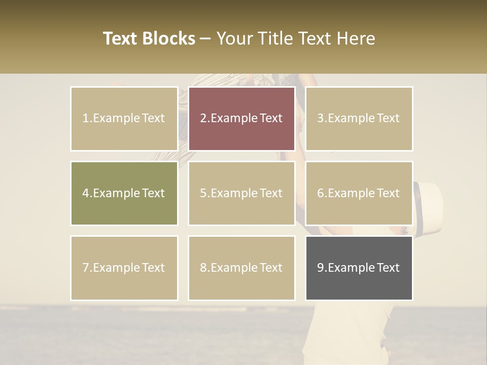 A Man Holding A Child Up In The Air PowerPoint Template