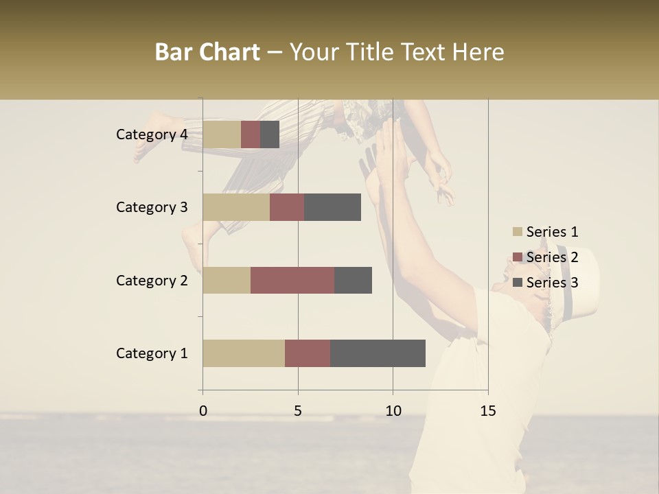 A Man Holding A Child Up In The Air PowerPoint Template